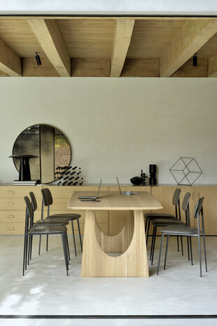 Geometric dining table