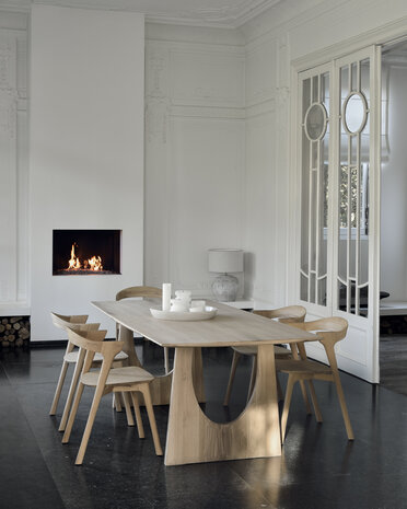 Geometric dining table